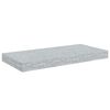 vidaXL Prateleiras de parede 4 pcs 50x23x3,8 cm MDF cinzento-cimento