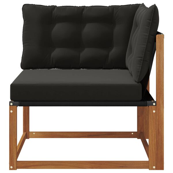 vidaXL Sof&aacute; de Canto Outdoor Madeira S&oacute;lida de Ac&aacute;cia Natural