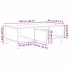 vidaXL Mesa de centro Carvalho Defumado 102 x 55 x 35 cm