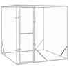 vidaXL Canil de exterior 2x2x2 m a&ccedil;o galvanizado prateado