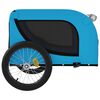 vidaXL Reboque de bicicleta p/ animais tecido oxford/ferro azul/preto