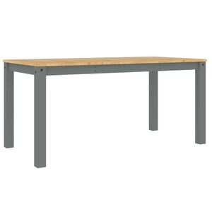 vidaXL Mesa de jantar Panama 160x80x75 cm pinho maci&ccedil;o cinzento
