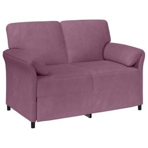 vidaXL Sof&aacute; para 2 Pessoas Roxo 138 x 83 x 95 cm Veludo