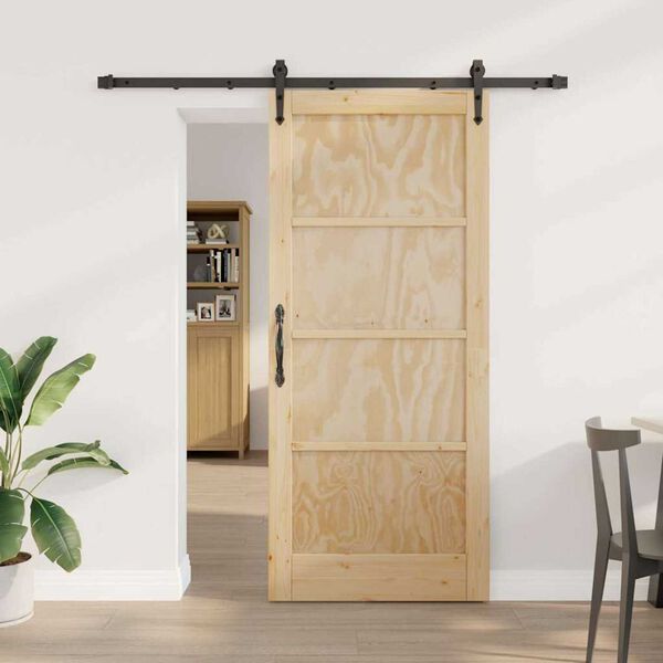 vidaXL Porta Deslizante ORKDAL Castanho 78 x 202 cm