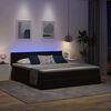 vidaXL Cama com luzes de tira LED Preto 180 x 200 cm Veludo