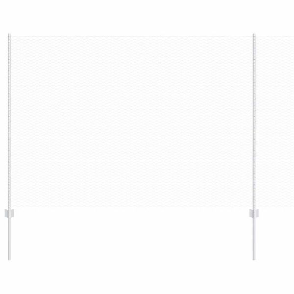 vidaXL Cerca com Poste Prateado 1,5 x 25 m Aço