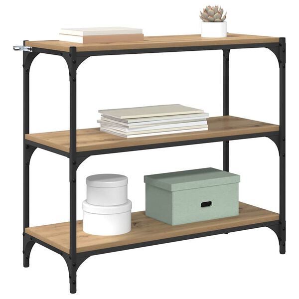 vidaXL Gabinete de Livros Carvalho Artesanal 80 x 33 x 70,5 cm