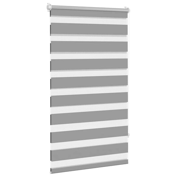 Estore de rolo 90 x 150 cm, linhas de zebra / Cinza