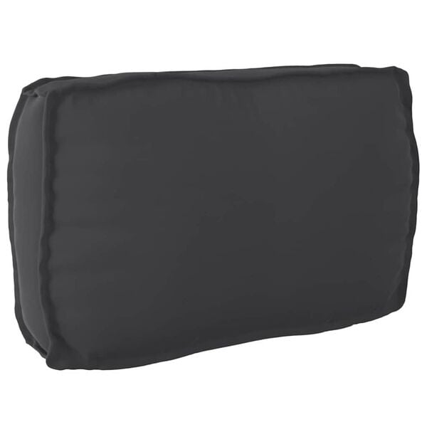 vidaXL Conjunto de Almofadas para Palete 2 pcs Preto Tecido Oxford