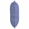vidaXL Travesseiro para Costas Azul Jeans 60 x 19 x 50 cm tecido