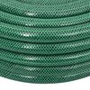 VidaXL Mangueira de jardim conjunto de encaixe 0,75" 100 m PVC verde