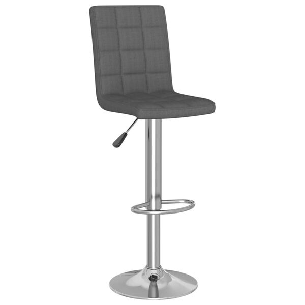 vidaXL Bancos de bar 2 pcs tecido cinzento-escuro