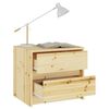 vidaXL Mesas de cabeceira 2pcs 40x30,5x35,5 cm madeira de abeto maci&ccedil;a
