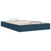 vidaXL Estrutura de cama otomana sem colch&atilde;o 140x200 cm azul escuro