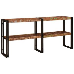 vidaXL Aparador Multicolor 160 x 33 x 75 cm Madeira Refor&ccedil;ada S&oacute;lida