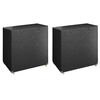 vidaXL Capas p/ banco baloi&ccedil;o 2 pcs 8 ilh&oacute;s 125x90x135/165 polietileno