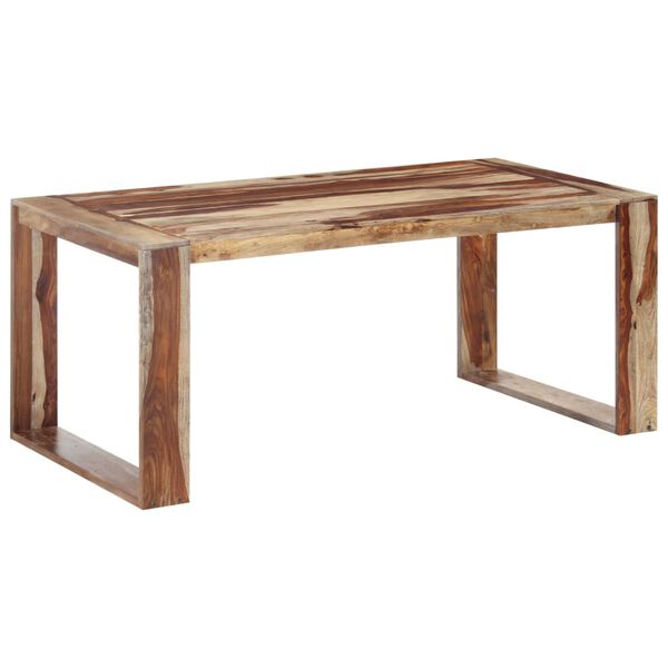 vidaXL Mesa de jantar 180x90x76 cm madeira maciça