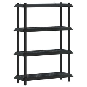 vidaXL Unidade de Estante 4 n&iacute;veis 100 x 40 x 136,5 cm PP Antracite