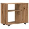 vidaXL Mesa de apoio 70x35x55 cm derivados madeira carvalho artisiano
