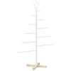 vidaXL &Aacute;rvore de Natal de metal KUOPIO 125 cm A&ccedil;o Branco