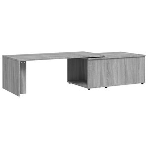 vidaXL Mesa de centro 150x50x35 cm derivados de madeira cinza sonoma