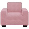 vidaXL Poltrona 100x77x82 cm veludo rosa