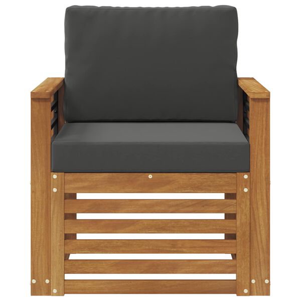 vidaXL Conjunto de Sof&aacute;s para Exterior Natural 71 x 63 x 73 cm