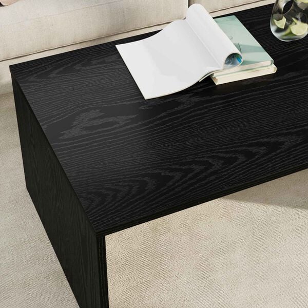 vidaXL Mesa de centro Carvalho Preto 95 x 50 x 34 cm