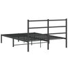 vidaXL Estrutura de cama com cabeceira 140x190 cm metal preto