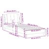 vidaXL Estrutura de cama sem colch&atilde;o Zadar 90x200 cm couro artificial preto