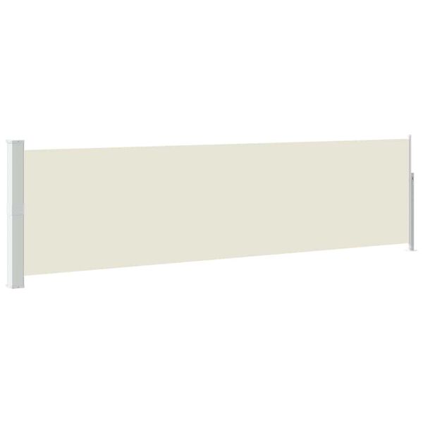 vidaXL Toldo lateral retr&aacute;til para p&aacute;tio 140x500 cm creme