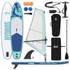 vidaXL Prancha SUP Infl&aacute;vel com Vela HYDROS 330 x 76 x 15 cm Turquesa