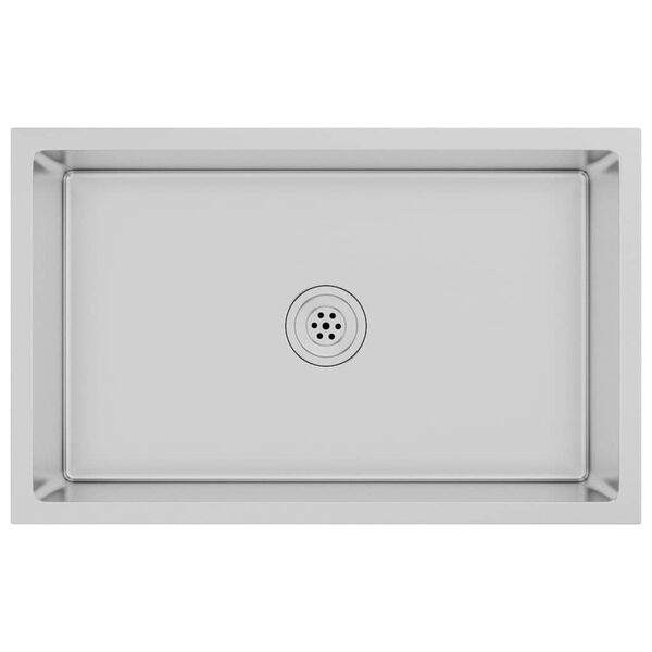 vidaXL Lava-louça de cozinha artesanal aço inoxidável