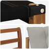 vidaXL Conjunto de Sof&aacute;s para Exterior 5 pcs Cinza Natural e Claro