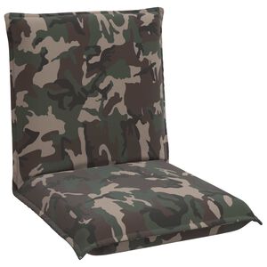 vidaXL Cadeira de ch&atilde;o ajust&aacute;vel Ex&eacute;rcito Tecido