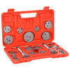 vidaXL 18 pcs kit de ferramentas recuo pist&atilde;o pin&ccedil;a do trav&atilde;o de disco