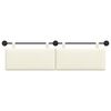 vidaXL Cabeceira Suspensa Montado na parede Liso Creme 170 x 55 x 5 cm