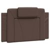 vidaXL Almofad&atilde;o de cabeceira Viana 80 cm couro artificial castanho