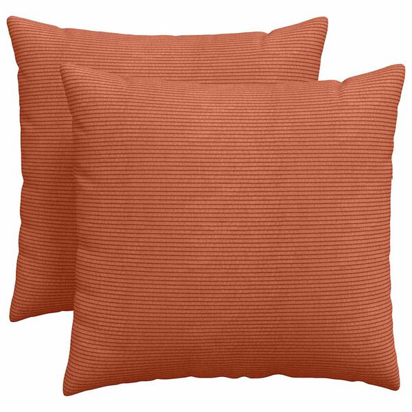 vidaXL Travesseiros de Sof&aacute; 2 pcs Laranja Vermelho 50 x 50 cm