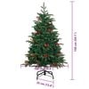 vidaXL &Aacute;rvore de Natal Artificial Verde 150 cm PVC, Metal e Pl&aacute;stico