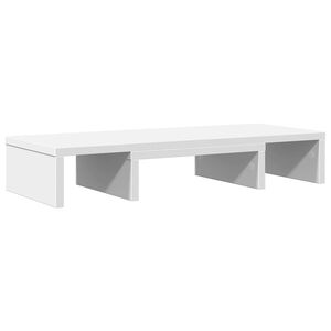 vidaXL Suporte para monitor ajust&aacute;vel derivados de madeira branco