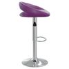 vidaXL Bancos de bar 2 pcs couro artificial roxo
