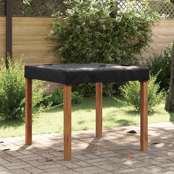 vidaXL Capa de Mesa Liso Preto 102 x 102 x 15 cm tecido