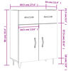 vidaXL Aparador 69,5x34x90 cm madeira processada branco