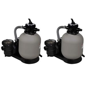 vidaXL Bombas de filtragem por areia 2 pcs 600 W 17 000 l/h