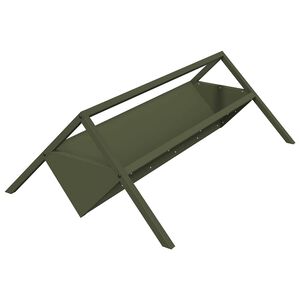 vidaXL Trincheira para Alimenta&ccedil;&atilde;o de Gado Verde-Azeitona 10 kg