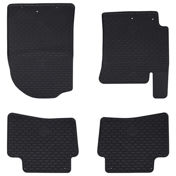 vidaXL Tapete de carro 4 pcs Preto adequado para Kia RIO, STONIC 2017-