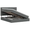 vidaXL Cama com arruma&ccedil;&atilde;o e colch&atilde;o Cinzento-Escuro 140 x 200 cm