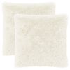 vidaXL Almofada 2 unid. HEERLEN Branco 70 x 70 cm Fleece PV