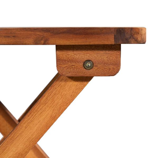 vidaXL Espregui&ccedil;adeiras com mesa 2 pcs vime PE e madeira ac&aacute;cia maci&ccedil;a